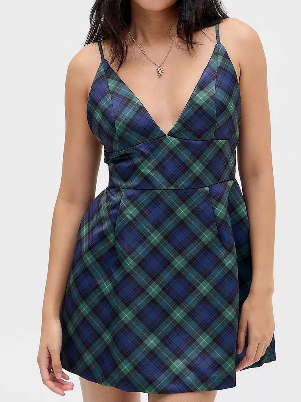 Kimchi Blue Plaid Mini Dress BNWT Size Small